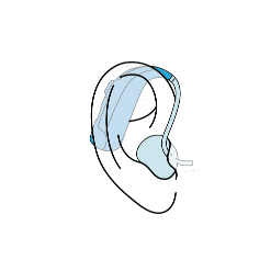 Behind-the-Ear hearing aids illustration